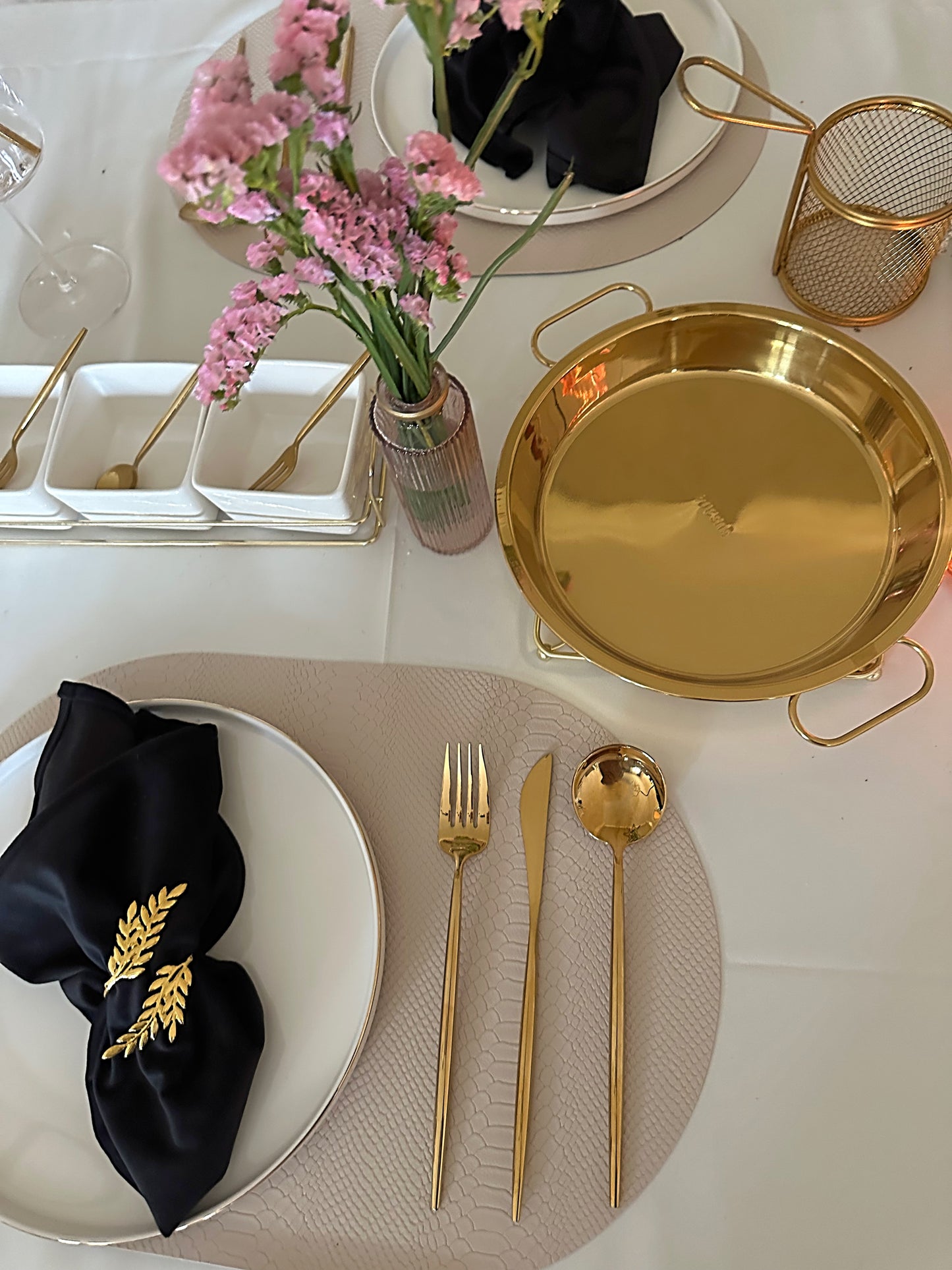 Royal Golden Home Serviettenring Set Amore