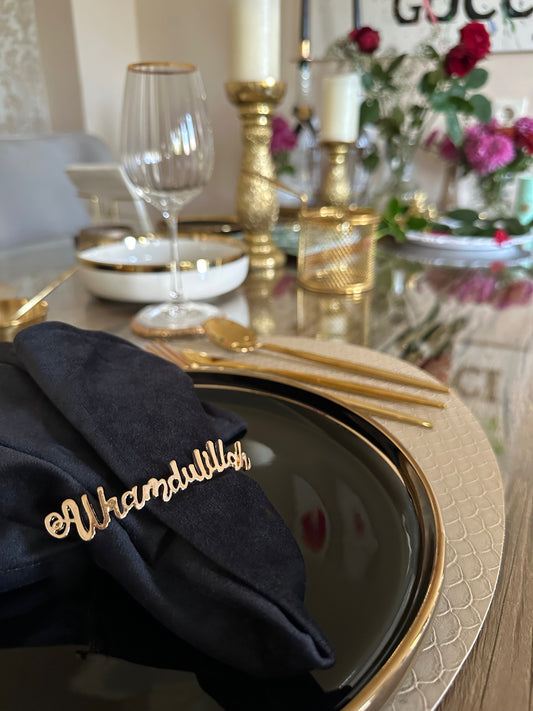 Royal Golden Home Serviettenring Alhamdulillah