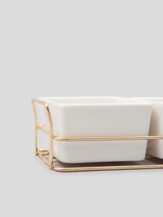 Royal Golden Home Serviertablett Whity