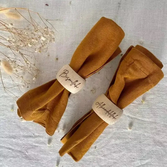 Royal Golden Home Serviettenring Bismillah Wood