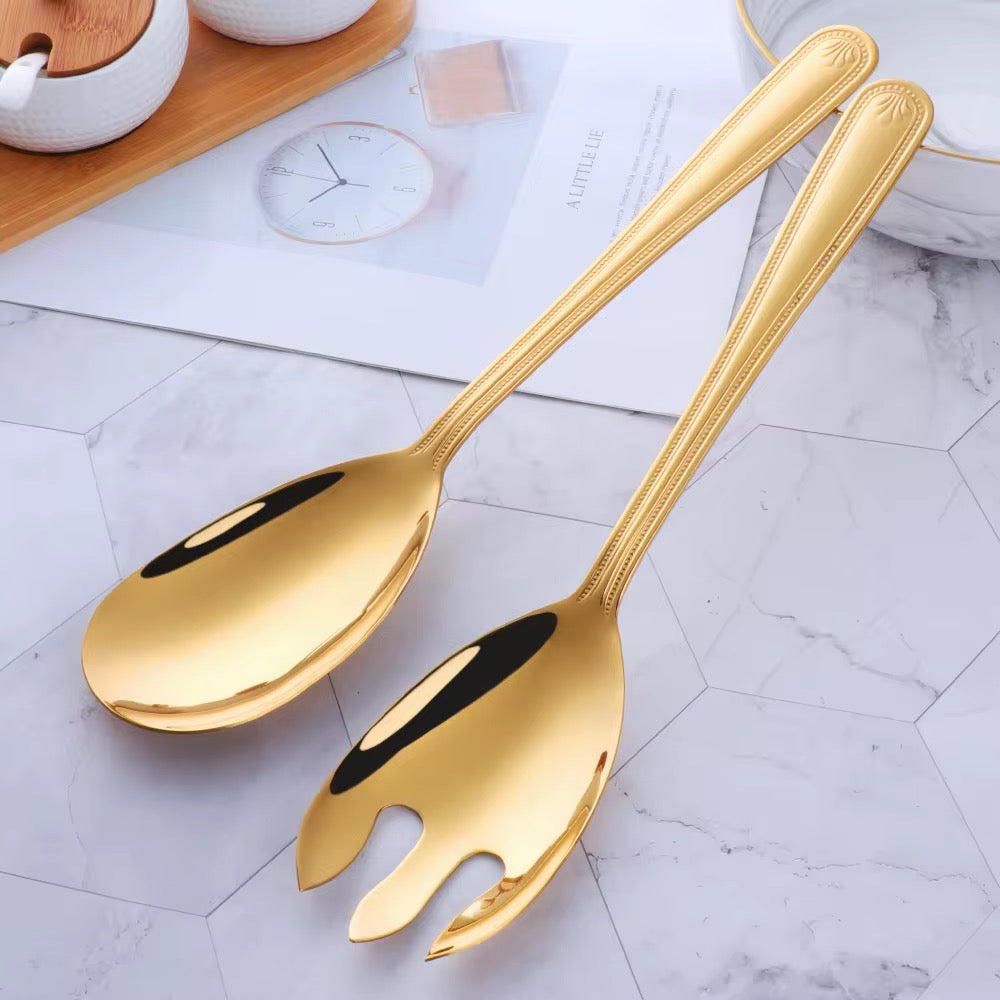 Royal Golden Home Salatbesteck Set Olya
