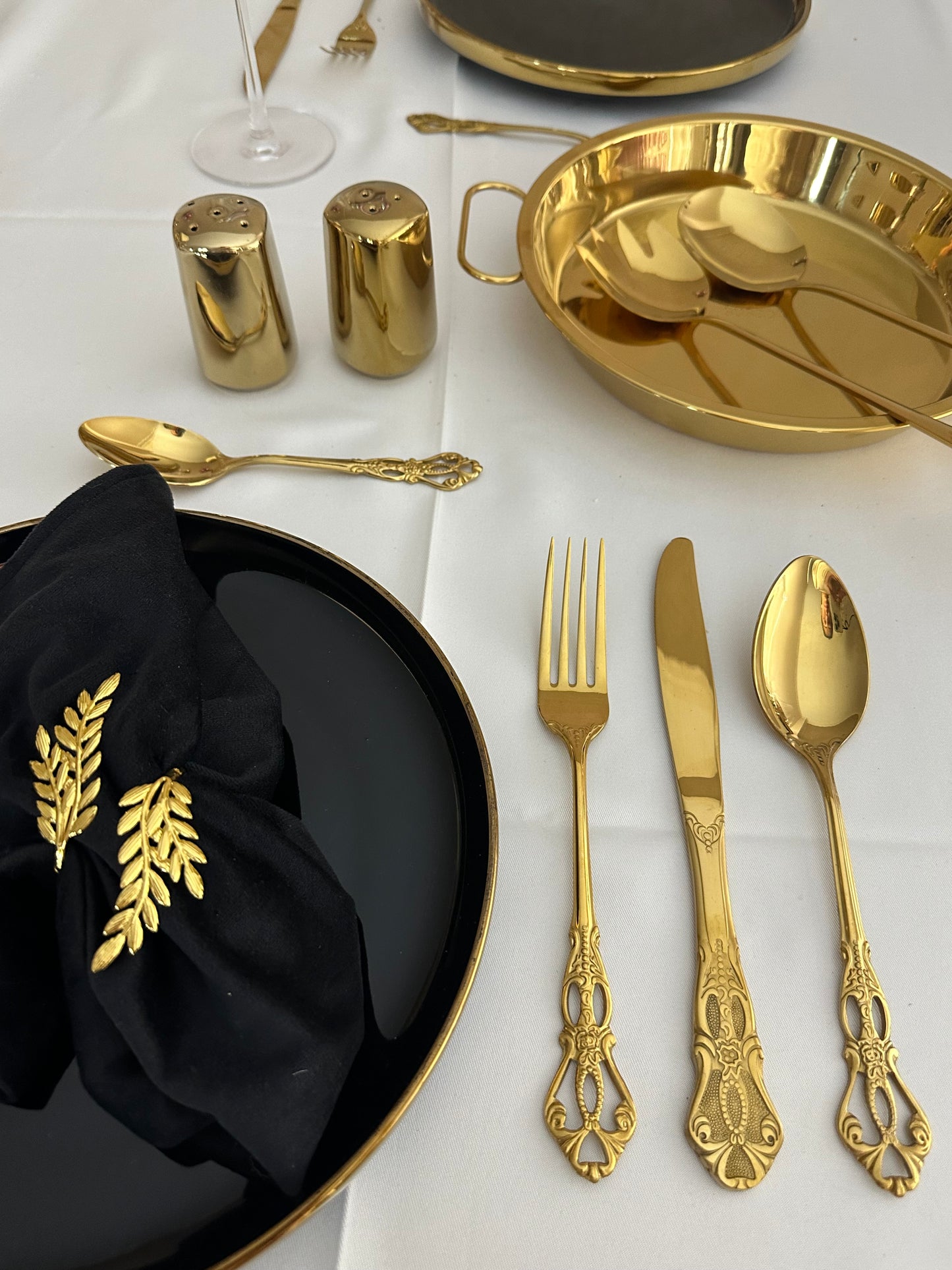 Royal Golden Home Besteck Set Elegance