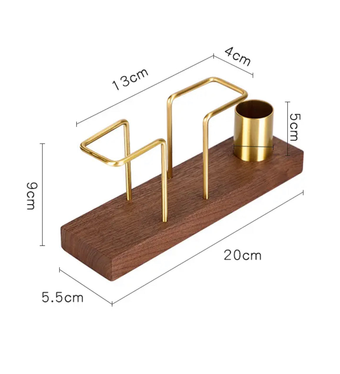 Royal Golden Home Serviettenhalter aus Massivholz