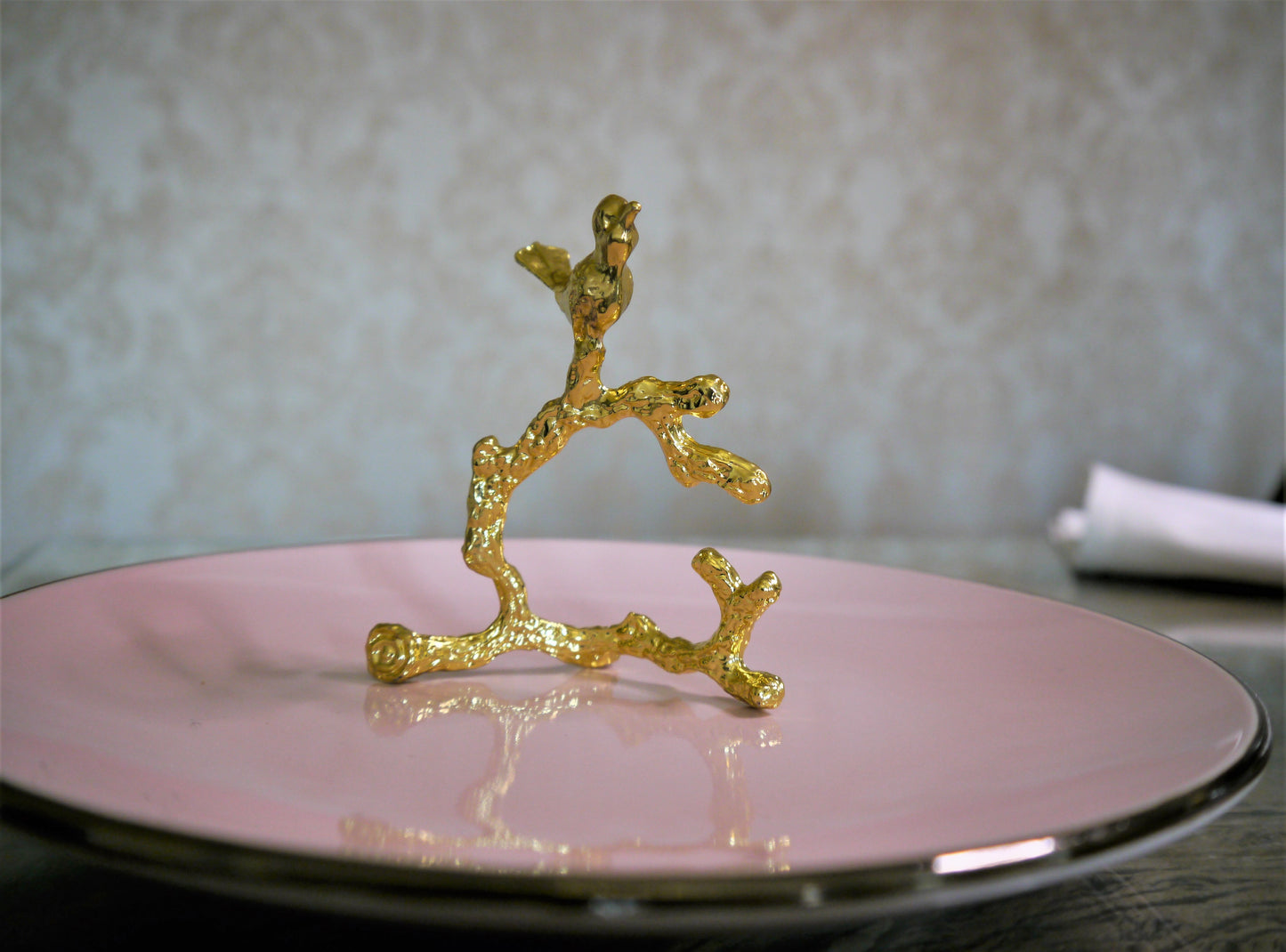 Royal Golden Home Serviettenring Set Bird