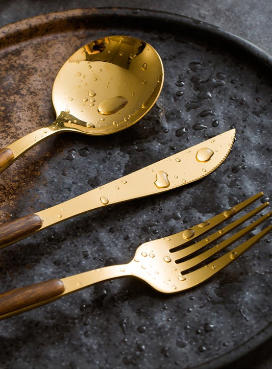 Royal Golden Home Besteck Set Woody