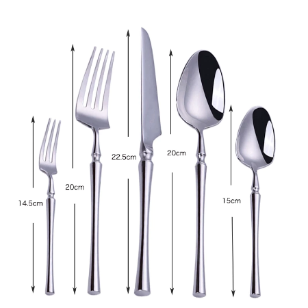 Royal Golden Home Besteck Set Luxe Silver