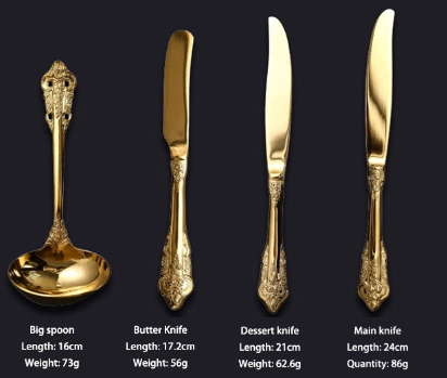 Royal Golden Home Buttermesser Deluxe