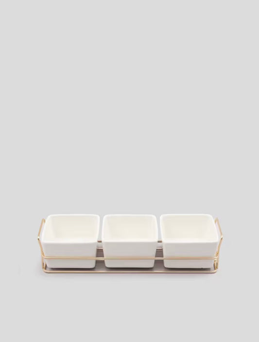 Royal Golden Home Serviertablett Whity