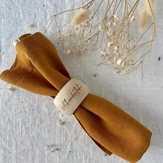 Royal Golden Home Serviettenring Alhamdulillah Wood