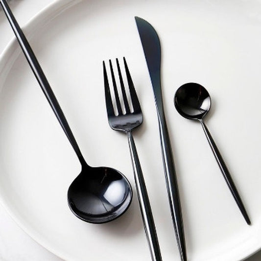 Royal Golden Home Besteck Set Fine Black