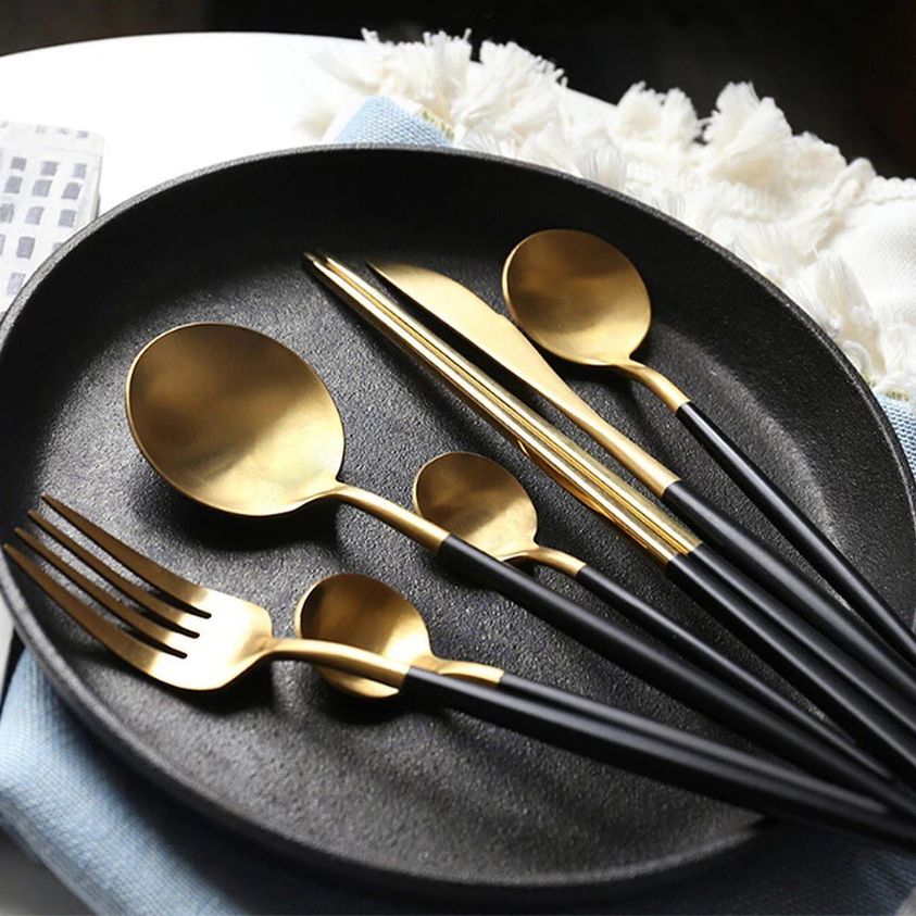 Royal Golden Home Besteck Set Blacky Matt