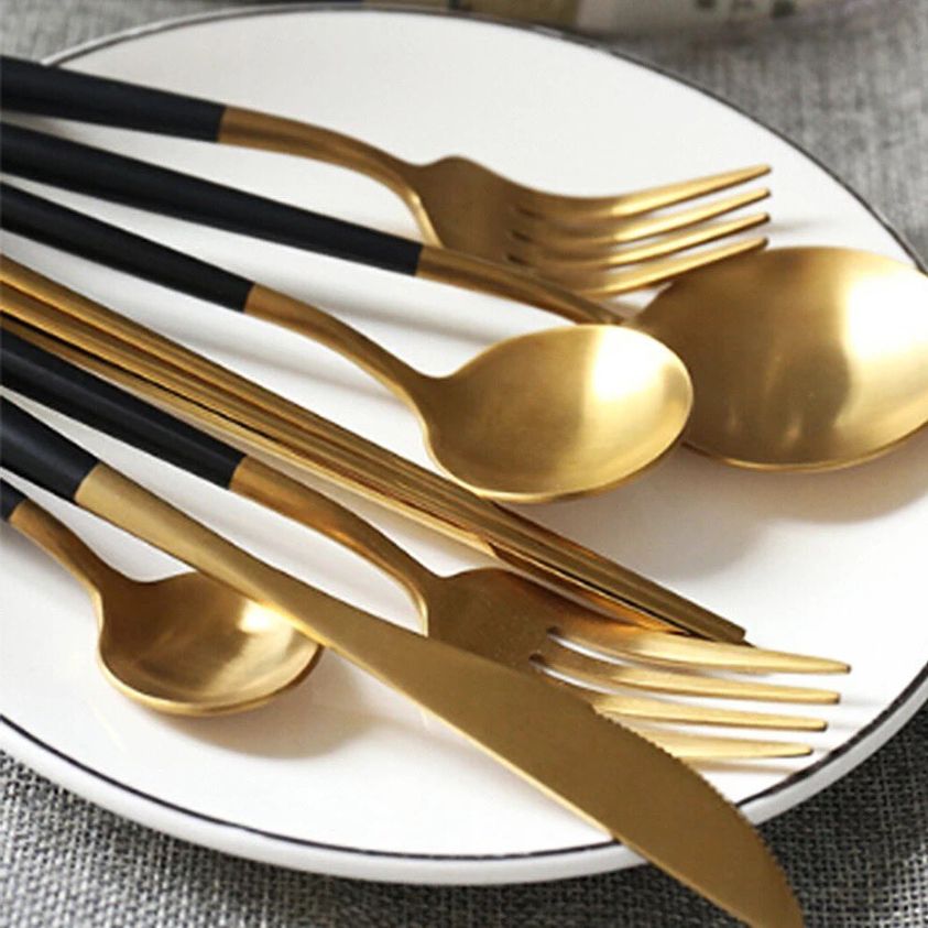 Royal Golden Home Besteck Set Blacky Matt