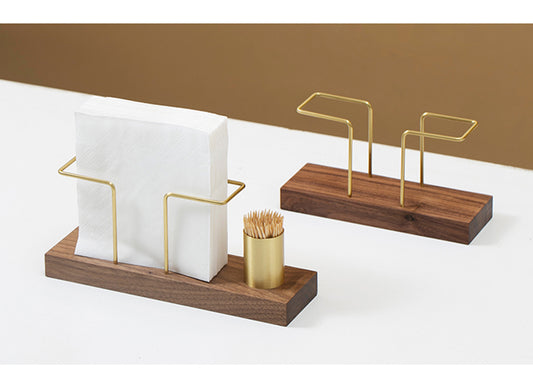 Royal Golden Home Serviettenhalter aus Massivholz
