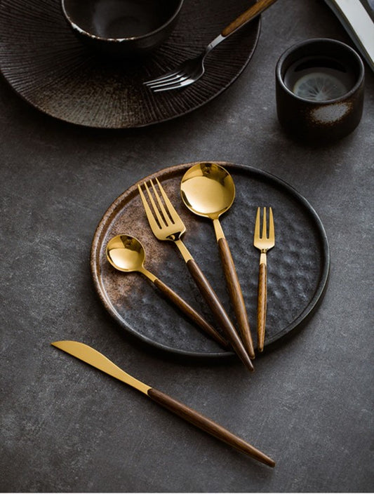 Royal Golden Home Besteck Set Woody